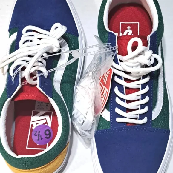 VANS NWT Old Skool Yacht Club multicolor Size 6.5 Mens/womans 8 outdoor casual - Picture 2 of 10